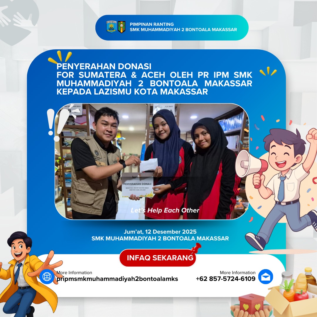Penyaluran Donasi kepada LAZISMU Kota Makassar